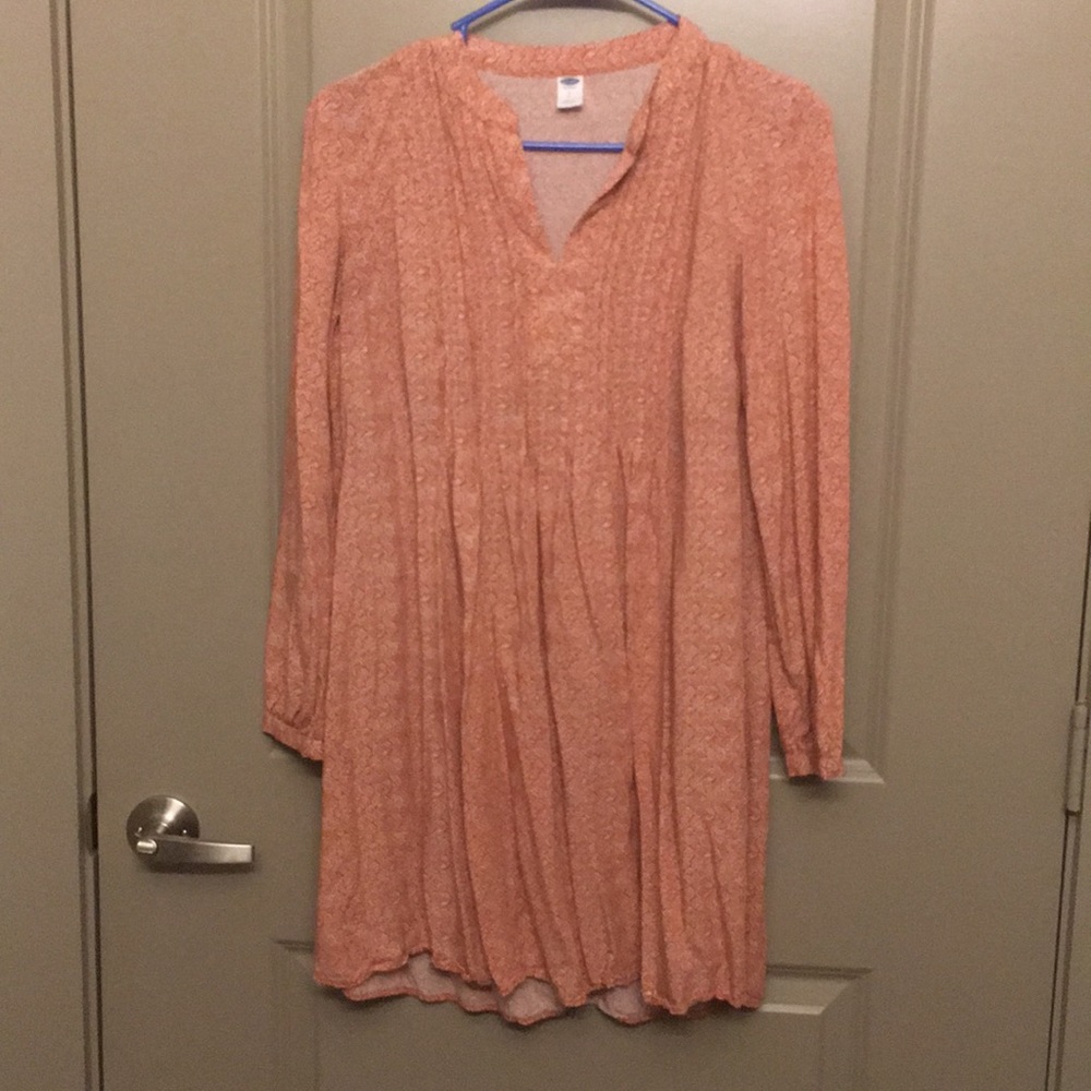 Old Navy, coral patterned dress